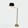Lampadaire Liseuse à Bras Orientable en Laiton Doré. Travail Français. Vers
