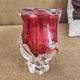 Art vase made of blown glass by Josef Hospodka, Bohemia 1960.
