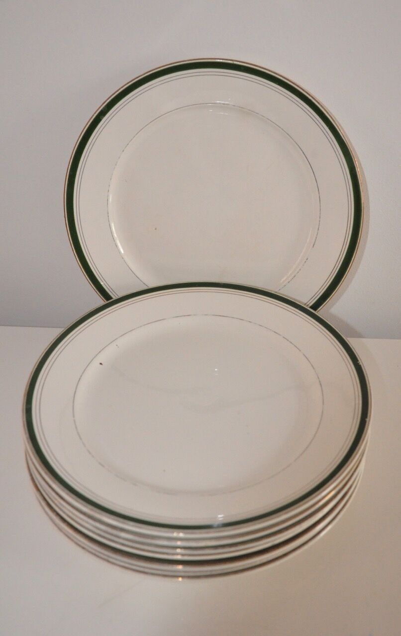 Service of 8 plates Digoin Sarreguemines