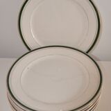 Service of 8 plates Digoin Sarreguemines
