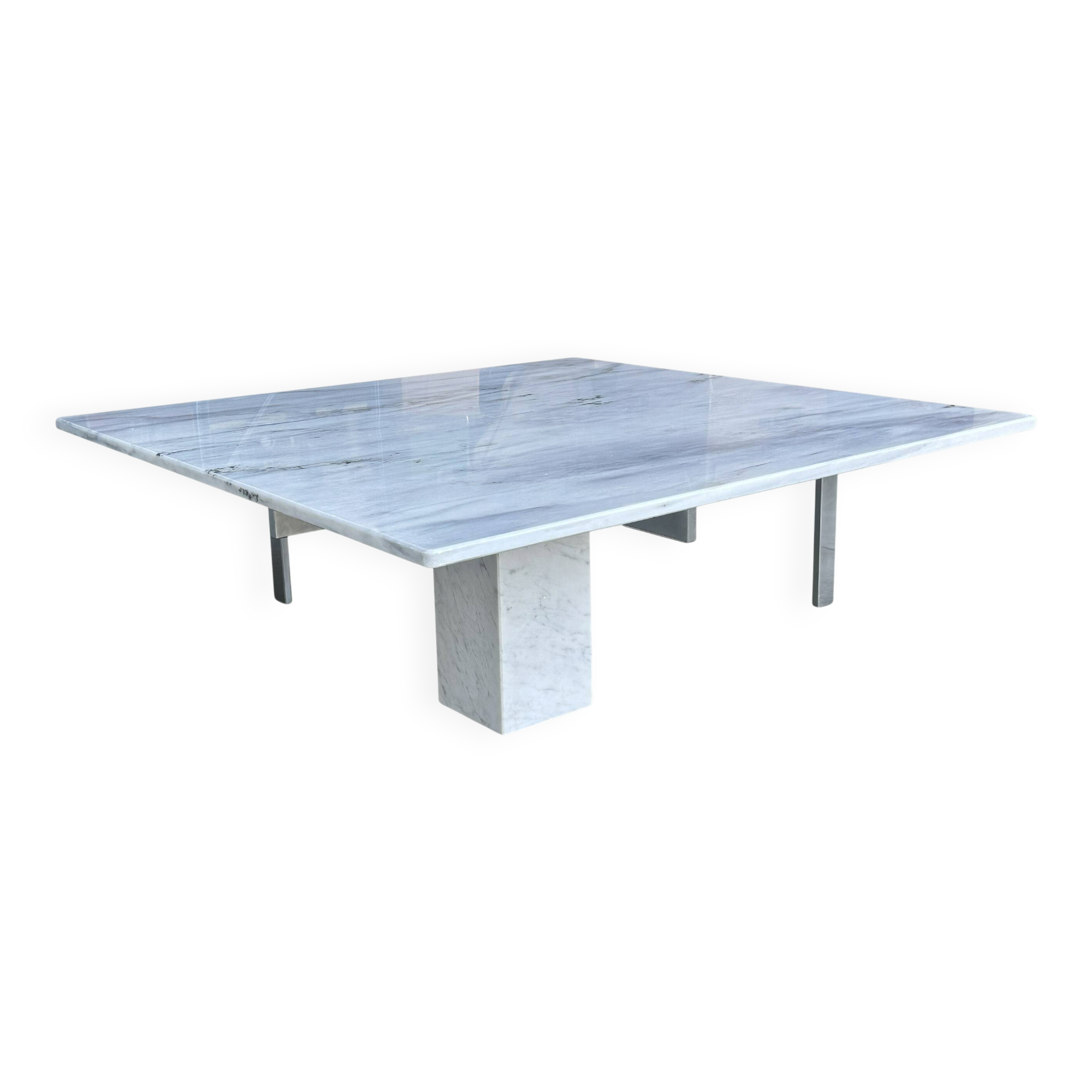 KW1 metal and marble coffee table by Hank Kwint for Metaform 1980s