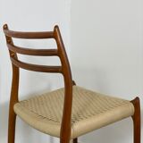 4 chairs model 78 by Nils O. Moller 1960