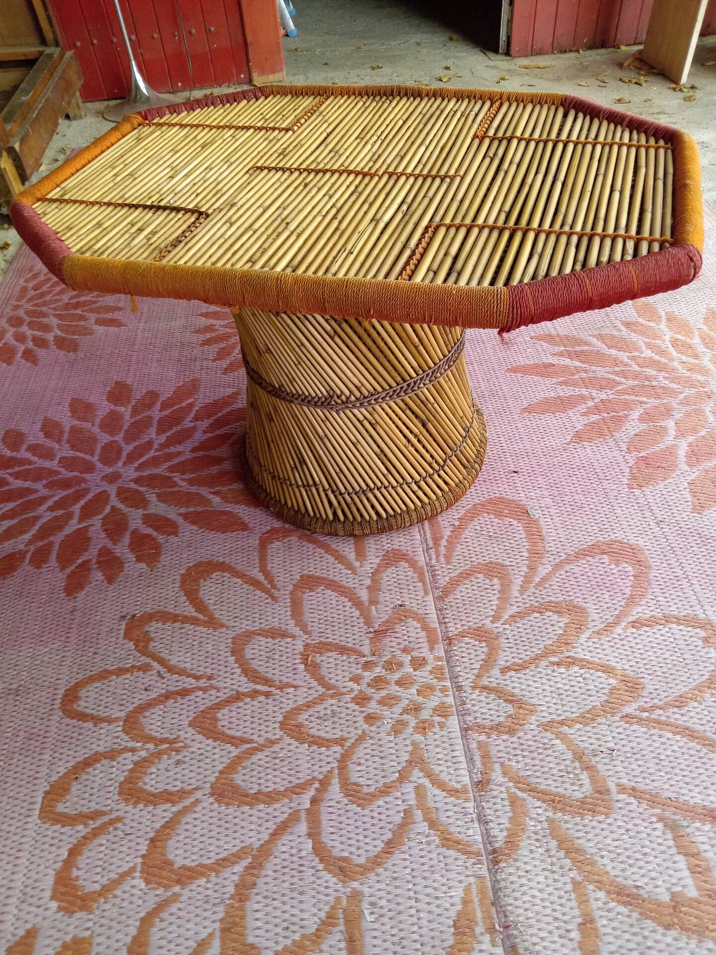 Bamboo coffee table
