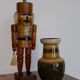 Beige ceramic pot mid-century - Poland, 1960s