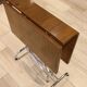 Table en formica marron pliante
