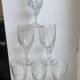 Set of 6 wine glasses / absinthe xxth
