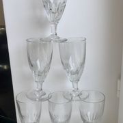 Lot de 6 verres à vin / absinthe xxème