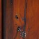 Antique Cabinet in Red/Brown with 2 Doors and a Drawer with Working Lock