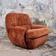 Pair of squirrel velvet armchairs, France, 1970s