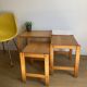 Trio of 80s pine nesting tables
