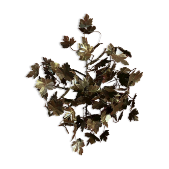 Golden floral wall lamp regency style