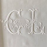 Old embroidered bed linen