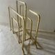Designer brass magazine rack