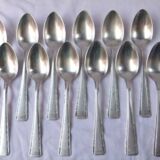 Spoons Ercuis silver metal covered service hallmark art deco