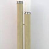 Space Age Opaline Glass and Lacquered Metal Cylinders Floor Lamp, 1970s