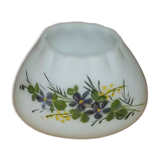 Violet vase in opaline - old