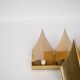 Pair of 2 Danish Gothic 3 wall lights by Bent Karlby, Lyfa, 1960s.