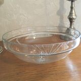 Old metal and glass compotier