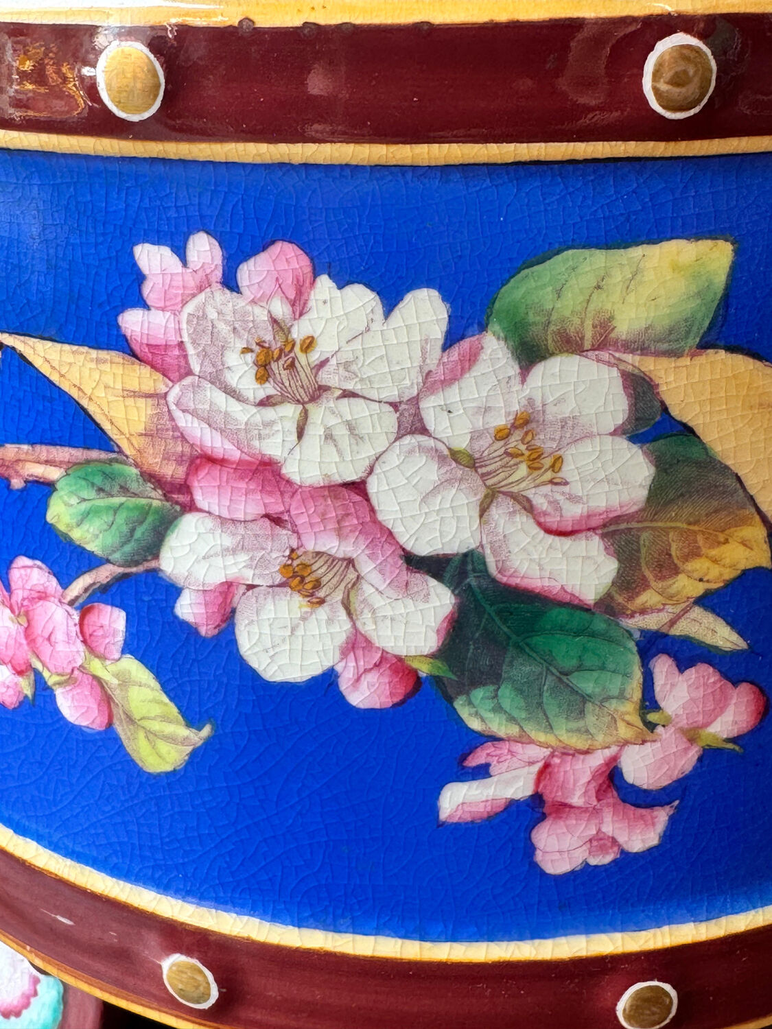 Fine earthenware flowerpot – Minton, circa 1870. 19th century