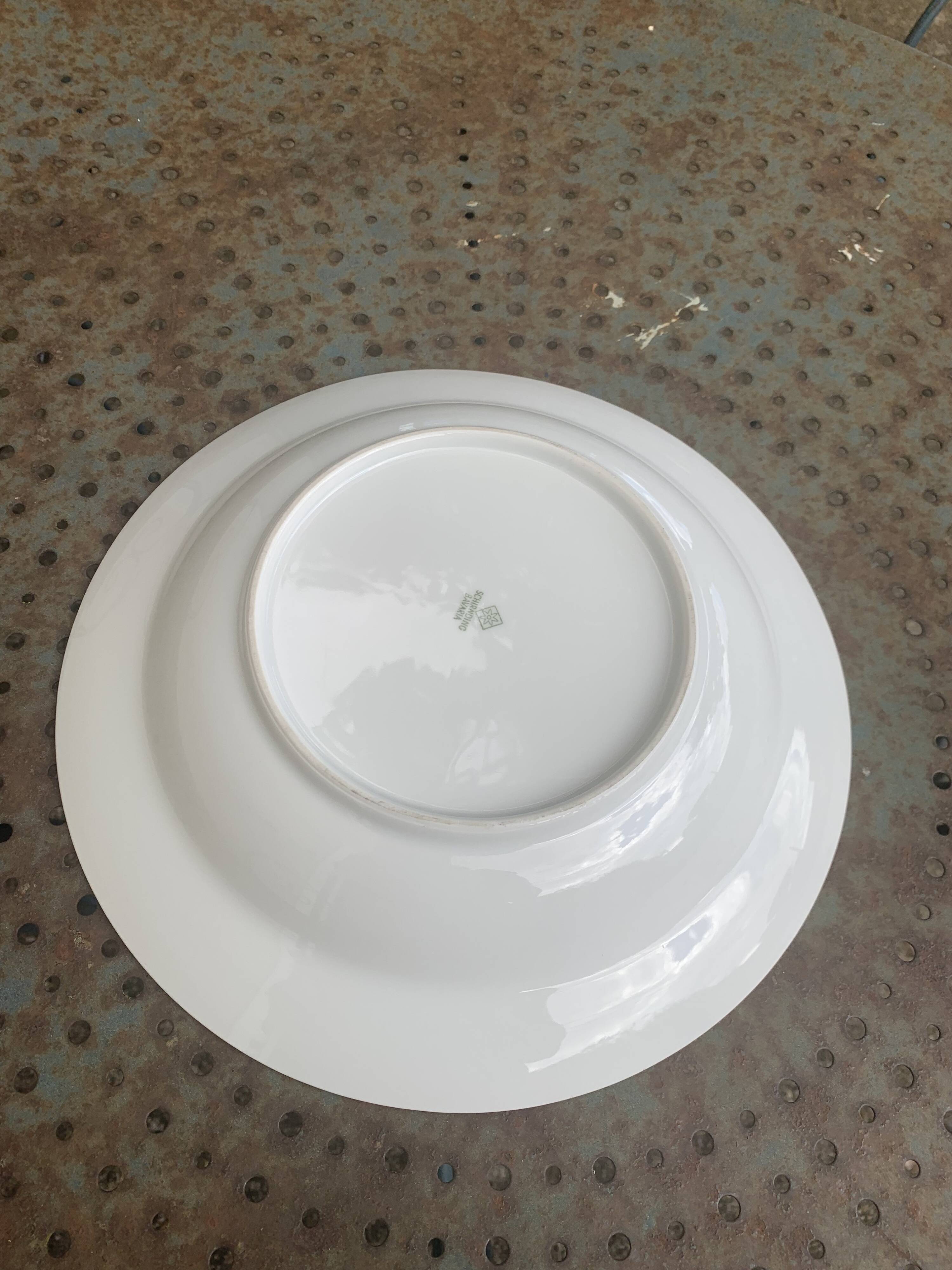White porcelain deep dish, Schirnding Bavaria, design, vintage 1970