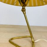 50s brass casserole lamp