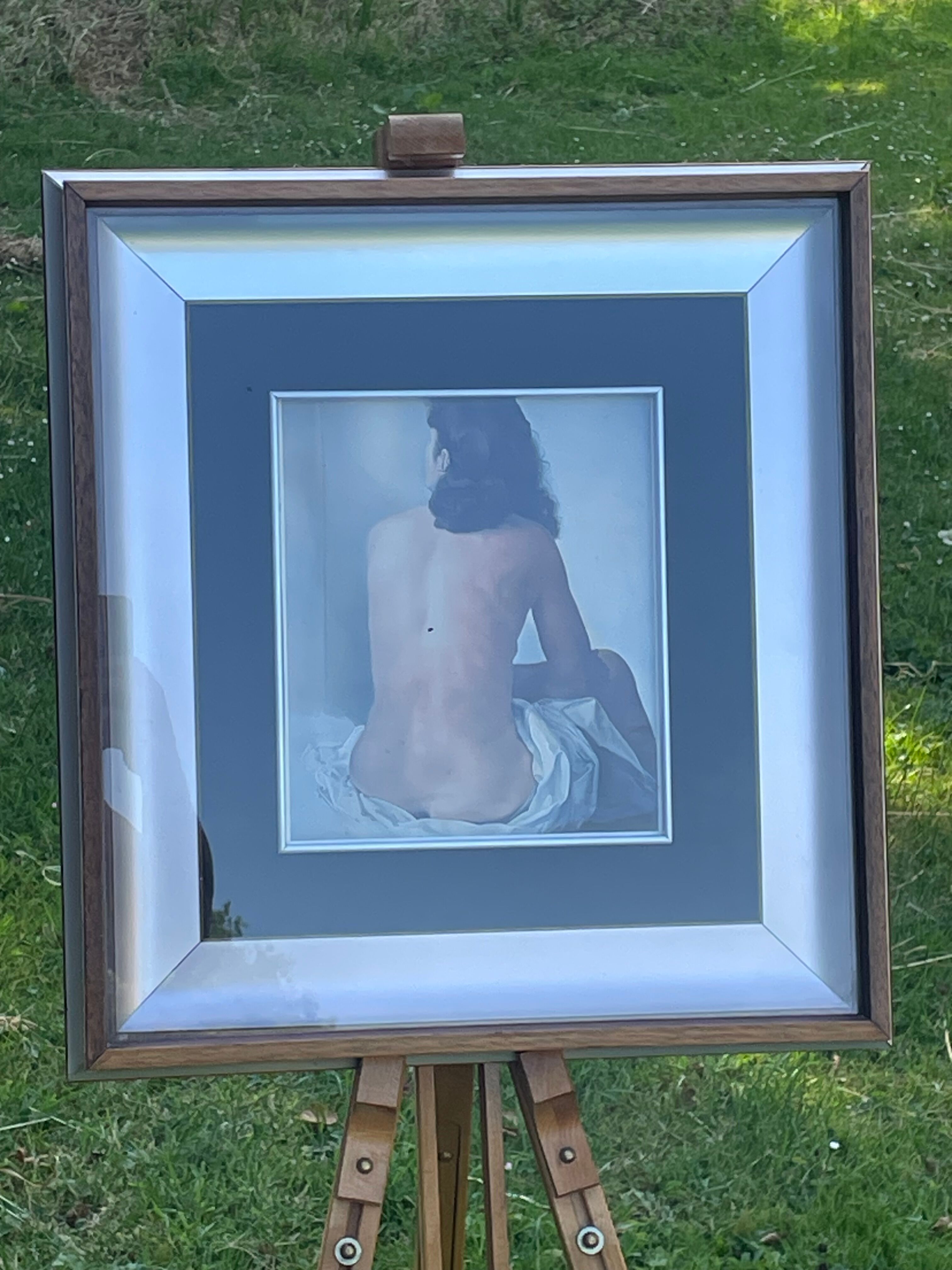 Polished steel frame and glass year 70 - aquati patent