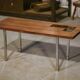 Table basse design en palissandre et céramique 1960’s
