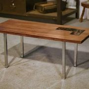 Table basse design en palissandre et céramique 1960’s