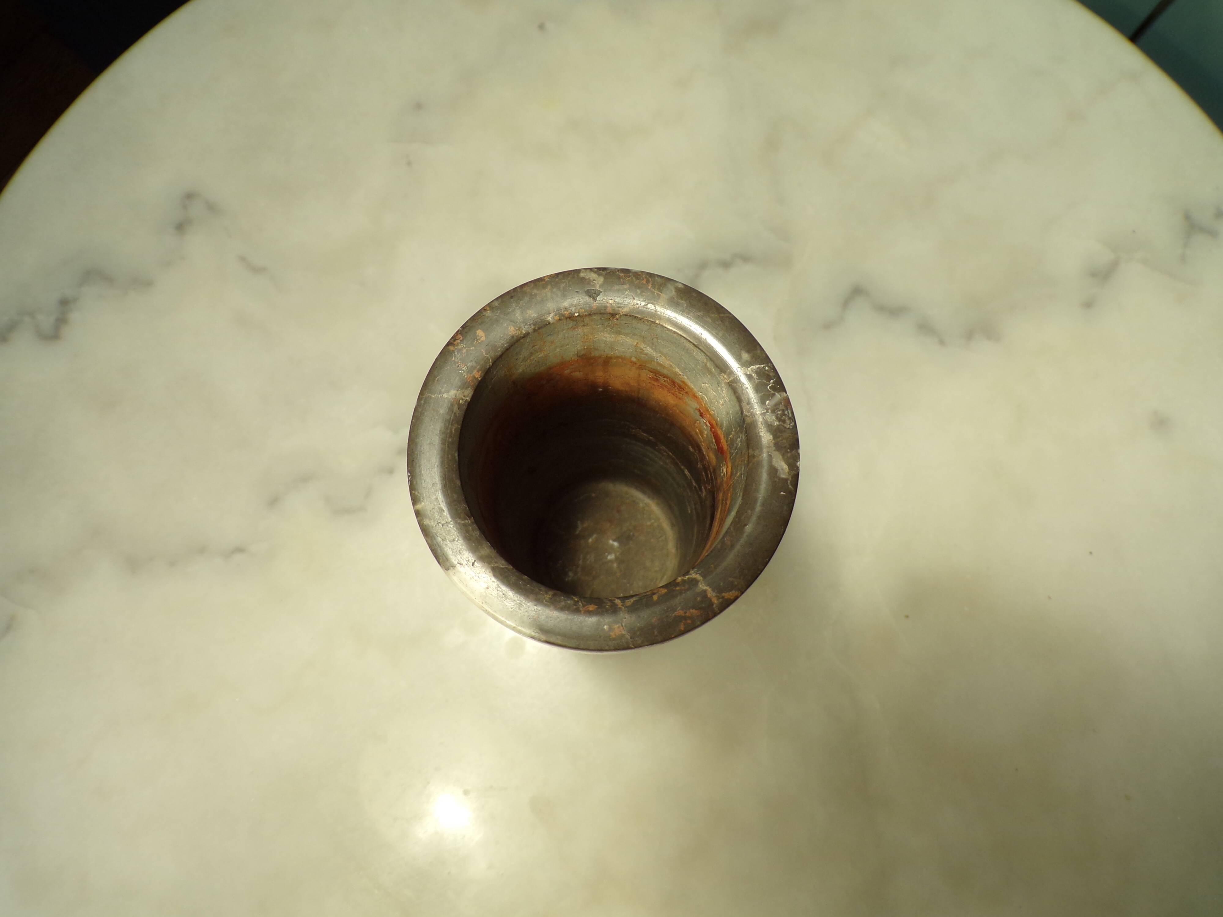 Carrara marble cylinder vase