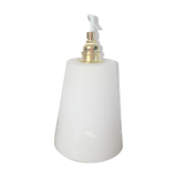 Lamp in white frosted glass