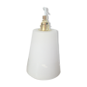 Lamp in white frosted glass