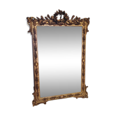 Napoleon III era mirror gilded with gold leaf