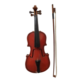 violin and decorative archer in antique varnished wood