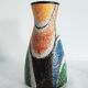 Vase multicolore en céramique allemande