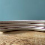 4 vintage half-moon cups in Lunéville earthenware