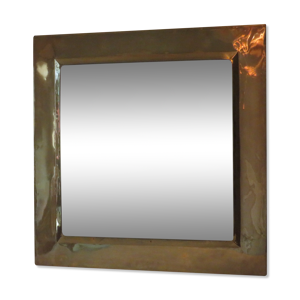 Miroir carré en laiton