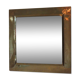 Brass square mirror, 1970