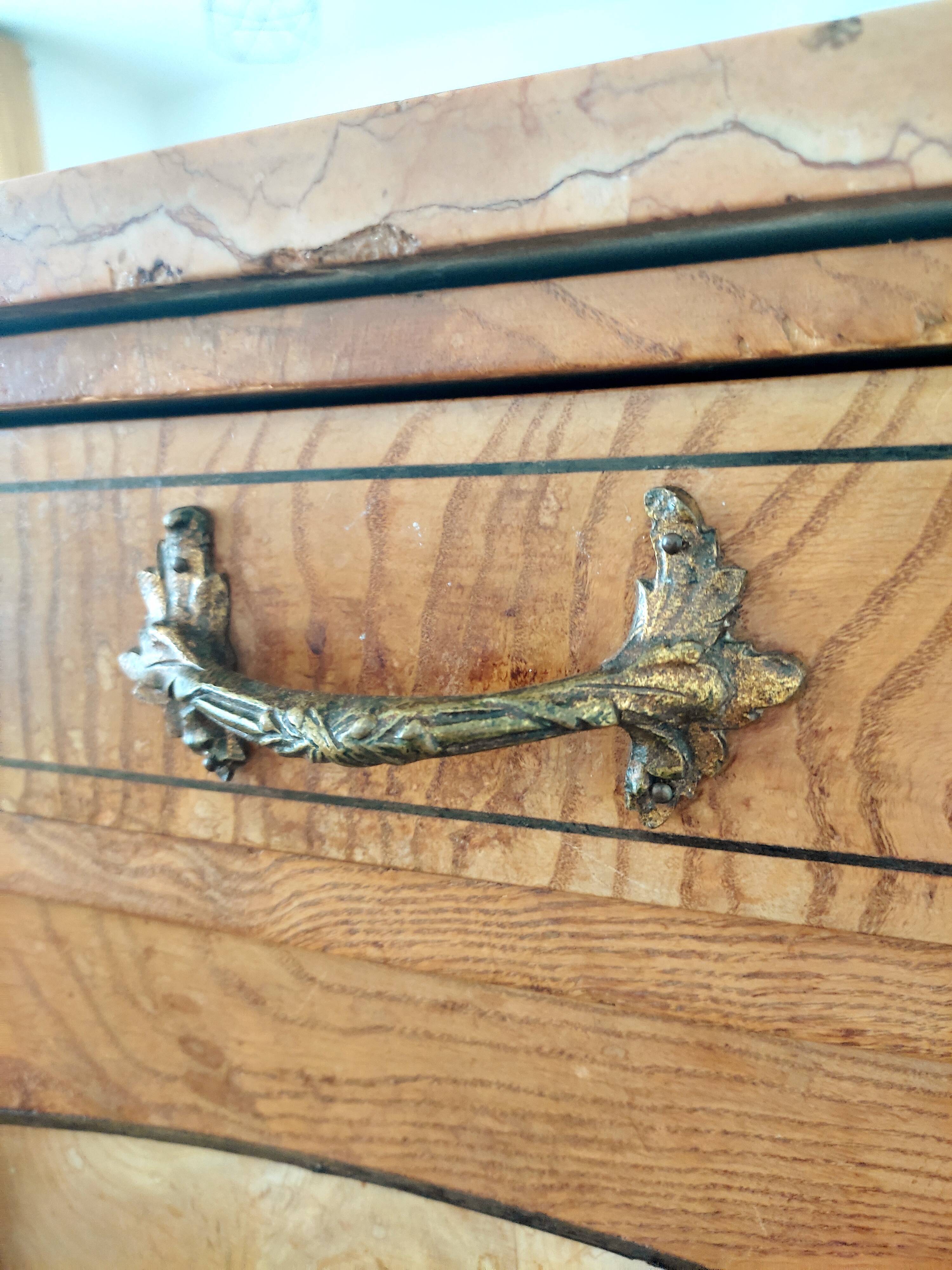 Louis XVI style wooden sideboard