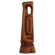 Large wooden sculpture "Woman" by Ole Wettergren, Danish modern, 1970s.