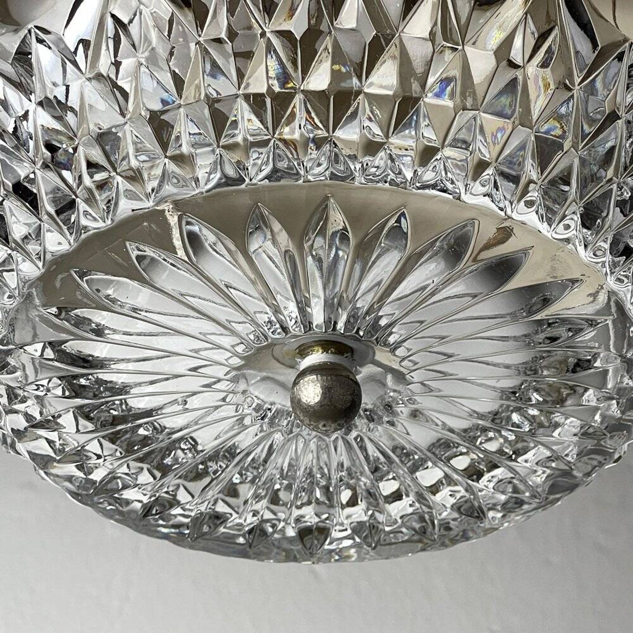 Modern Italian glass pendant from the mid-century, 1960s.