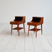 Pair of Swedish bedside tables, 1950s