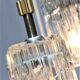 Modernist Crystal hanging 7 Fires, Germany 60s