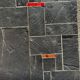 Vintage slate coffee table by Pierre Lèbe, 1960