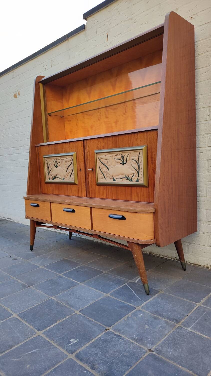 Meuble bar/ buffet/ vaisselier vintage 1960