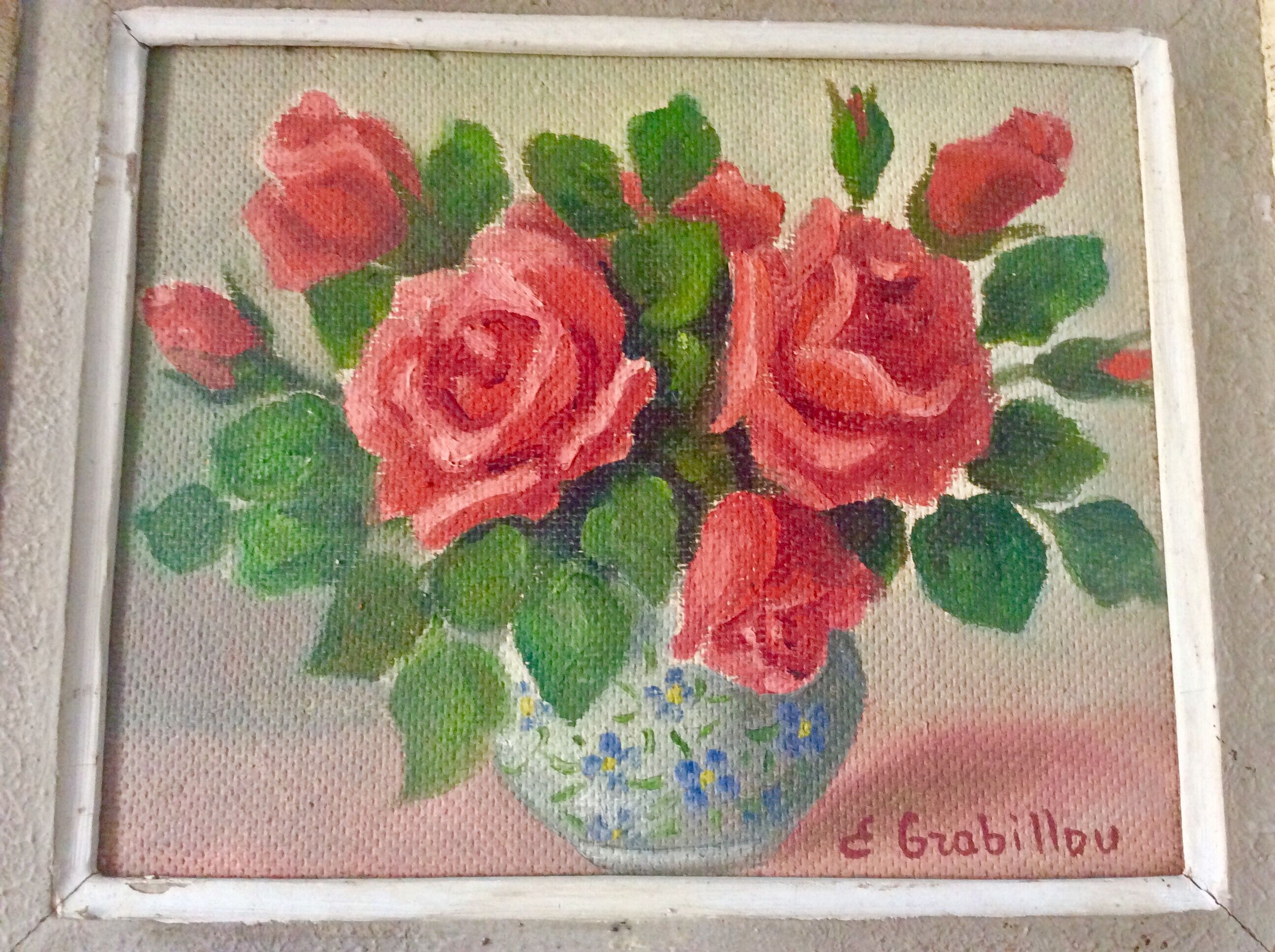 Paire de tableaux vintage