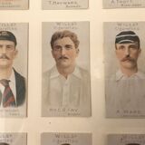 Table illustrations cricket players 30s