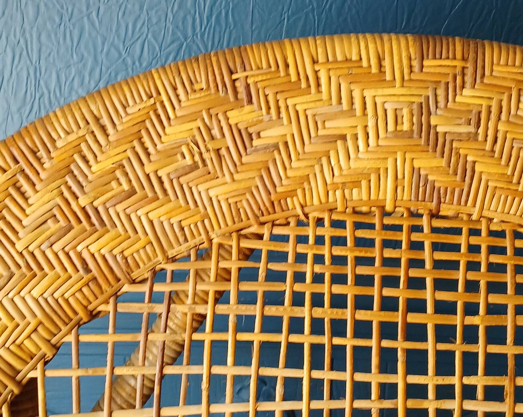 Rattan armchair in the style of Kay Fisker for R. Wengler. Danish work from the 1960s.