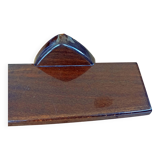 Antique and authentic vintage wooden bathroom shelf from the 70s