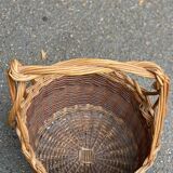 Vintage rattan and wicker basket