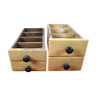 Lot de 4 tiroirs vintage en bois pour meuble de métier Rangement Atelier & Garage - Lot n°4